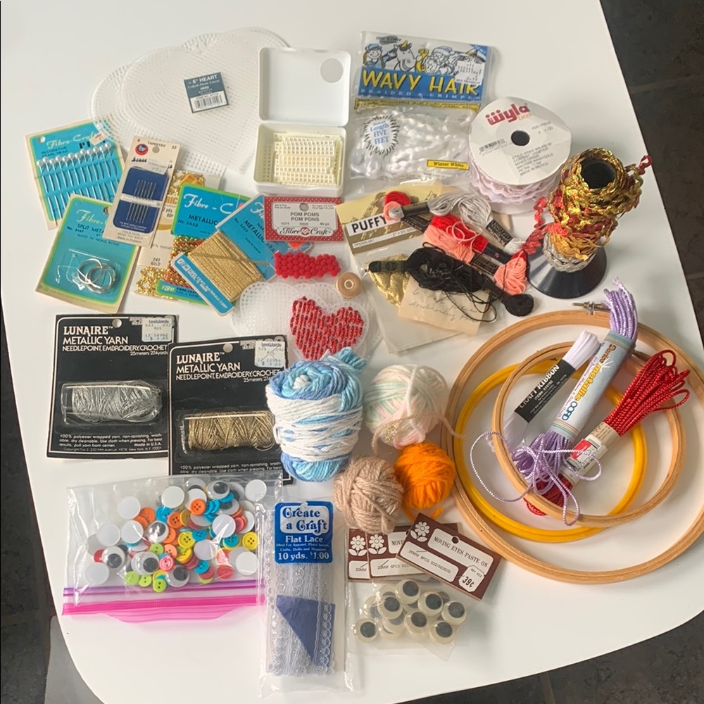 Large lot of assorted Craft Supplies Kit